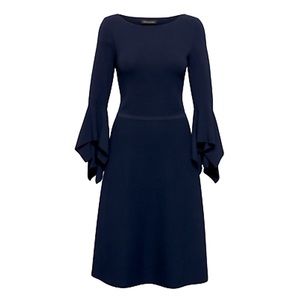 Banana Republic Hanker-chief Sleeve sweater dress Navy Blue size L